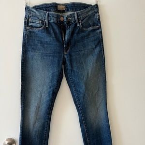 Dark Rinse Cropped Skinny Jeans